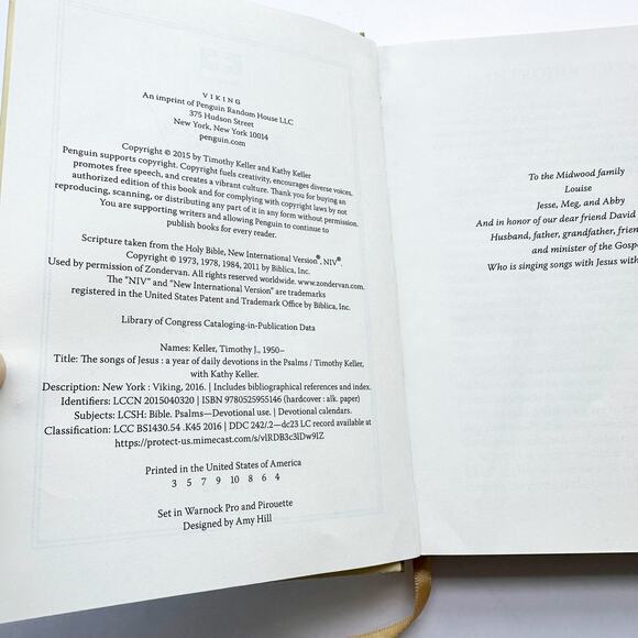 The Songs of Jesus: A Year of Daily Devotions in the Psalms Hardcover Devotional - Picture 2 of 3